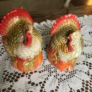 Vintage Turkey Salt and Pepper Shakers